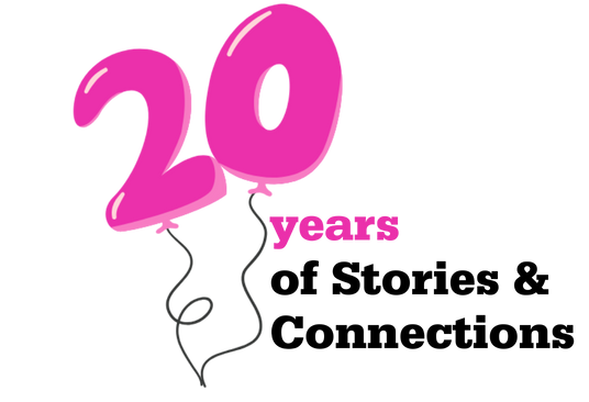 Decorative image states "20 Years of Stories and Connections" from Realty Collective